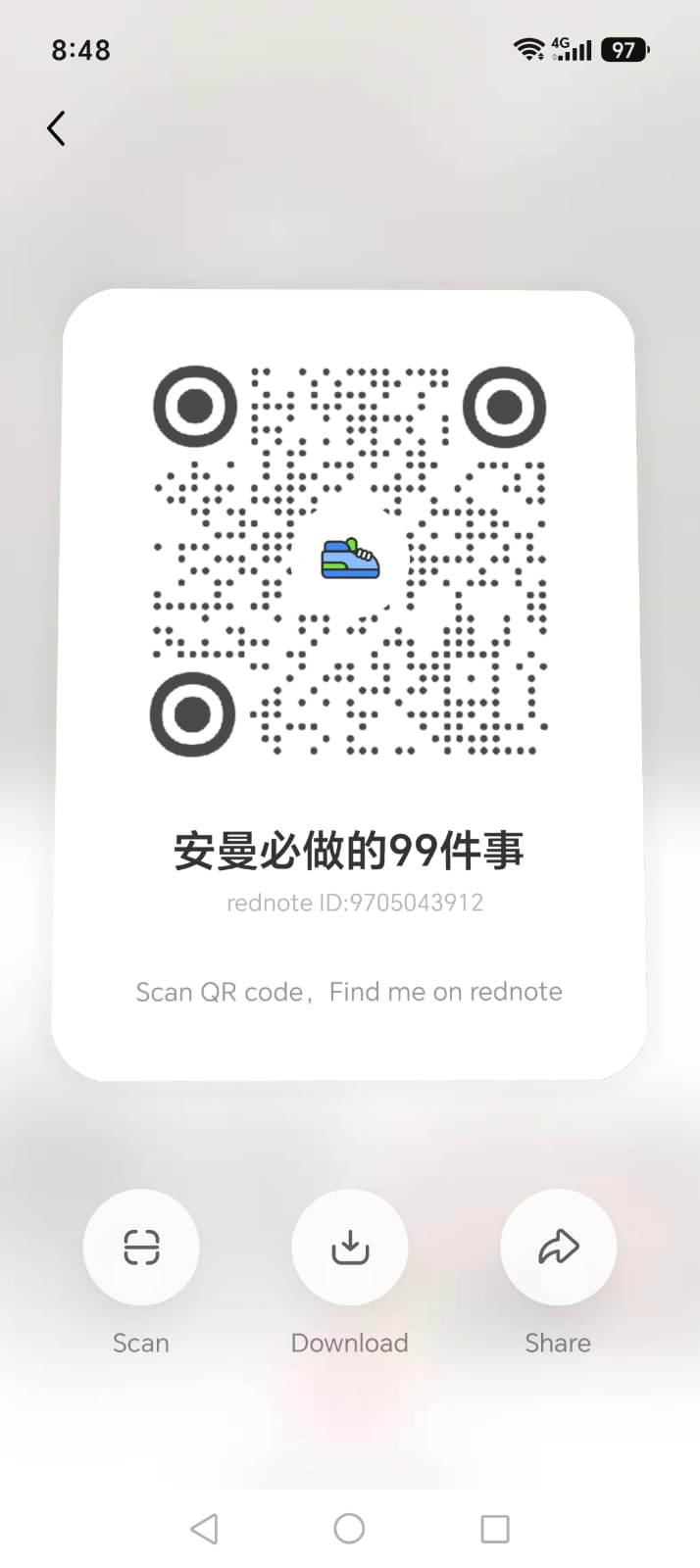 Xiaohongshu (RedNote) QR